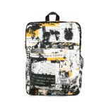 LATTER DAY TEXT PATTERN NEWSPAPER BACKPACK